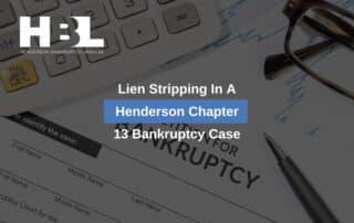 Lien Stripping In A Henderson Chapter 13 Bankruptcy Case